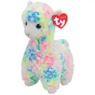 Maskotki i pluszaki - Ty Beanie Babies Lola - Wielokolorowa Lama 24cm - - miniaturka - grafika 1