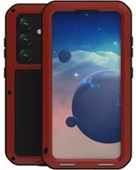 Etui i futerały do telefonów - LOVE MEI Etui Pancerne + szkło Powerful do Galaxy S24, czerwone - miniaturka - grafika 1