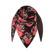 Apaszki i szaliki damskie - Duża wiosenna chusta dwustronna z bawełny - miniaturka - grafika 1