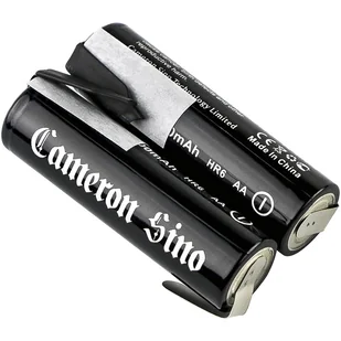 Akumulatorki AA / R6 2000mAh 2.40Wh Ni-MH zestaw 2 szt z blaszkami lutowniczymi po dwóch stronach ogniwa (Cameron Sino) - Ładowarki i akumulatory - miniaturka - grafika 1