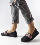 Espadryle damskie - Czarne espadryle Big Star LL274894-36 - miniaturka - grafika 1