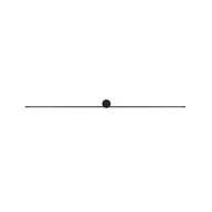 Lampy ścienne - Nowodvorski Nowoczesny smukły kinkiet PIN LED L 15W IP44 LED szer. 121cm czarny 8130 - miniaturka - grafika 1