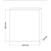 Oczka wodne - Gąbka do filtra średnioziarnista 30ppi 22x22x5cm Happet - miniaturka - grafika 1