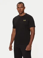Koszulki męskie - EA7 Emporio Armani T-Shirt 8NPT25 PJVPZ 0208 Czarny Regular Fit - miniaturka - grafika 1