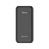 Powerbanki - Tellur PBC303 30000mAh power bank, 2xUSB+Type-C+MicroUSB, black - miniaturka - grafika 1
