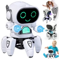 Roboty dla dzieci - Interaktywny Robot Tańczy na 6 Nogach Muzyka Led - miniaturka - grafika 1