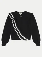 Swetry dla chłopców - TWINSET Sweter 242GJ3021 Czarny Regular Fit - miniaturka - grafika 1