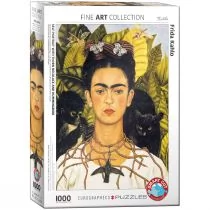 Eurographics Puzzle 1000 elementów. Autoportret z kolibrem, Frida Kahlo - Puzzle - miniaturka - grafika 1
