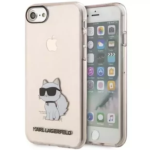 Etui na telefon Karl Lagerfeld do iPhone 7/8/SE 2020/2022 óżowy/pink hardcase Ikonik Choupette - Etui i futerały do telefonów - miniaturka - grafika 1