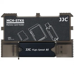 JJC MCH-STK6GR na karty 2x SD, 4x microSD i czytnik kart USB 3.0 - Torby fotograficzne i futerały - miniaturka - grafika 1