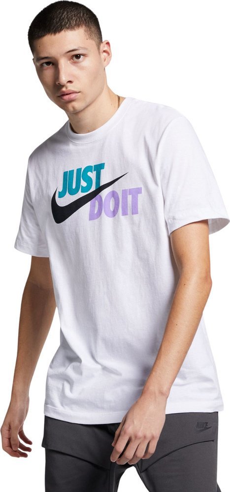 Nike Koszulka męska Tee Just Do It Swoosh biała AR5006 101 L