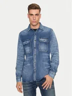 Koszule męskie - Replay Koszula jeansowa M4074 .000.624 72A Niebieski Regular Fit - miniaturka - grafika 1