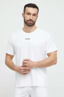 Piżamy męskie - HUGO t-shirt piżamowy kolor biały z nadrukiem - Hugo - miniaturka - grafika 1