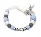 Akcesoria do smoczków - Zawieszka smoczka z imieniem ANTOŚ prezent GADŻET - miniaturka - grafika 1