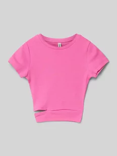 T-shirt z wycięciem - Koszulki dla dziewczynek - miniaturka - grafika 1