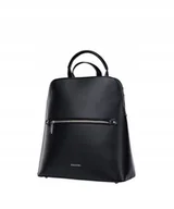 Plecaki - Plecak Damski Czarny z Paskiem PUCCINI BML029 1 - Empik - miniaturka - grafika 1