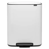 Kosze na śmieci - Brabantia Kosz na śmieci Bo Pedal Bin 60L biały 211300 - miniaturka - grafika 1