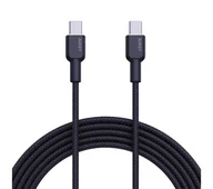 Kable USB - Aukey CB-NCC1-BK USB-C - USB-C, PD 60W, 1m, czarny - miniaturka - grafika 1