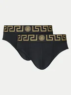 Majtki męskie - Versace Komplet 2 par slipów AU10180 1A10011 Czarny - miniaturka - grafika 1