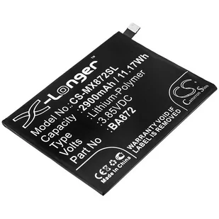 Cameron Sino Meizu Meilan 16X BA872 2900mAh 11.17Wh Li-Polymer 3.85V CS-MX872SL - Baterie do telefonów - miniaturka - grafika 1