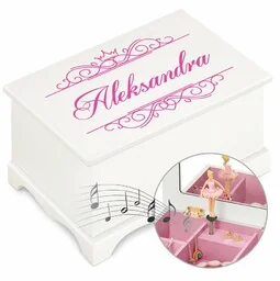 Szkatułka drewniana z pozytywką i nadrukiem dla niej - Pozytywki dla dzieci Szkatułka drewniana z pozytywką i nadrukiem dla niej - Pozytywki dla dzieci - miniaturka - grafika 1