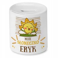 Skarbonki - Skarbonka 330 ml Dla Eryka Syna Dziecka Prezent z Nadrukiem ze Zdjęciem + Opakowanie na prezent (wzór 04) - miniaturka - grafika 1