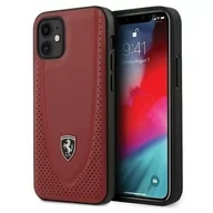 Etui i futerały do telefonów - Ferrari FEOGOHCP12SRE iPhone 12 mini 5,4" czerwony/red hardcase Off Track Perforated - miniaturka - grafika 1