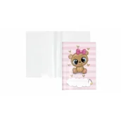 Szkolne artykuły papiernicze - Biurfol Okładka na książeczkę zdrowia dziecka plusz serca - miniaturka - grafika 1