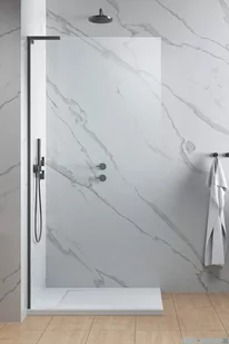 Radaway Modo SL II Brushed GunMetal kabina Walk-in 50x200 lewa szczotkowany grafit 10319054-92-01L - Kabiny prysznicowe - miniaturka - grafika 1
