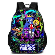 Plecaki - Yuxin Rainbow Friends Plecak Tornistry Plecaki podróżne Prezenty Elik - miniaturka - grafika 1