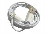 Kable USB - Kabel PC do iPhone 5 6 7 8 X iPad AIR 8-PIN 1m biały Przewód do ładowania Telefonu USB A Lightning - miniaturka - grafika 1