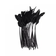 Pasmanteria - Piórka Ozdobne Ptasie Czarne 15-20 cm 10 szt. - miniaturka - grafika 1