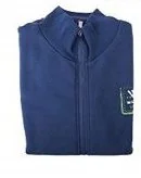 Bluzy męskie - BLUZA MĘSKA ROZPINANA STÓJKA POLAR ŚCIĄGACZE r. L WANTED WP302 GRANATOWA - miniaturka - grafika 1