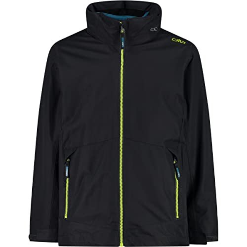 CMP - Kid Jacket Fix Hood Detachble Inn.Jacket, Boy, Antracite-Deep Lake, 128