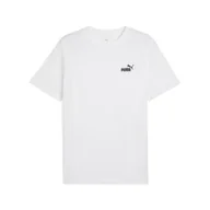 Koszulki męskie - Koszulka męska bawełniana Puma Ess Small No. 1 Logo 68253402 biała S - miniaturka - grafika 1