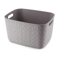 Kosze wiklinowe - Plastikowy koszyk do przechowywania 38x29x22 cm Softex – Curver - miniaturka - grafika 1