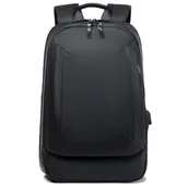 Torby na laptopy - Plecak Duży Męski Dla Laptopa Wodoodporny Biznesowy Binnuo Czarny 2346 One Size - miniaturka - grafika 1