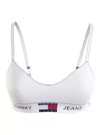 Biustonosze - Tommy Jeans Biustonosze push-up damskie, biały, XS - miniaturka - grafika 1