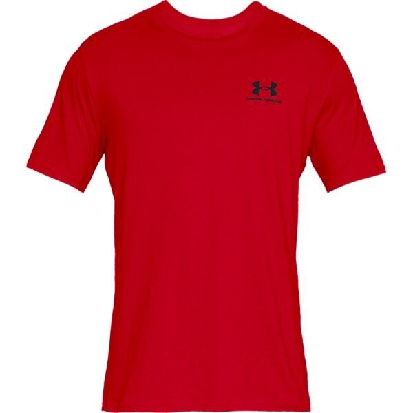 Koszulka męska Under Armour Sportstyle Left Chest SS Red M