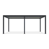 Kratki i pergole - Bioklimatyczna pergola tarasowa ELEGANCE AUTOMATIC 3x6 z oświetleniem LED Anthracite/Light Grey - Gutroof - miniaturka - grafika 1