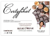 Pozostałe akcesoria kosmetyczne - Certyfikat ze szkolenia online Przegląd kolorów czekoladowych by Paulina Laskowska wersja Drukowana - miniaturka - grafika 1