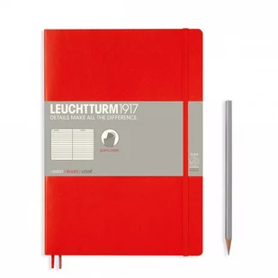 Leuchtturm Notatnik B5 w linie czerwony - Szkolne artykuły papiernicze - miniaturka - grafika 1