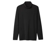 Koszulki sportowe męskie - esmara Men Koszulka termiczna męska z golfem (Czarny, L (52/54)) - miniaturka - grafika 1