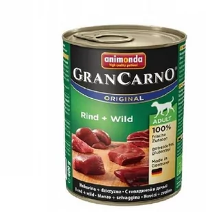 Animonda GranCarno Dorosłe Dziczyzna Plus 400g 1113 - Mokra karma dla psów - miniaturka - grafika 1