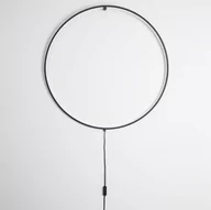Lampy ścienne - Luces Exclusivas Ścienna LAMPA pierścień CHINU LE41607 Luces Exclusivas okrąga OPRAWA kinkiet LED 18W 3000K metalowy czarny __code-67171 - miniaturka - grafika 1