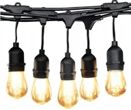 Lampy ogrodowe - Girlanda Lampki Ogrodowe 10M Łańcuch Sznur - miniaturka - grafika 1