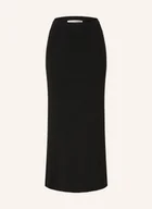 Spódnice - Selected Femme Dzianinowa Spódnica Z Błyszczącą Przędzą schwarz - miniaturka - grafika 1