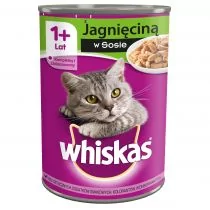 Whiskas Adult Jagnięcina puszka 24x400g + DREAMIES Snacky Mouse 60g z zabawką ! - Mokra karma dla kotów - miniaturka - grafika 1