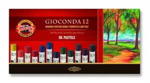 Koh-I-Noor pastele tłuste, Gioconda, 12 kolorów - Kredki, ołówki, pastele i pisaki - miniaturka - grafika 1