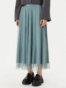 ONLY Spódnica midi 15214303 Zielony Regular Fit - Spódnice - miniaturka - grafika 1